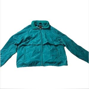 Vintage 80’s-90’s Eddie Bauer Turquoise Jacket/windbreaker